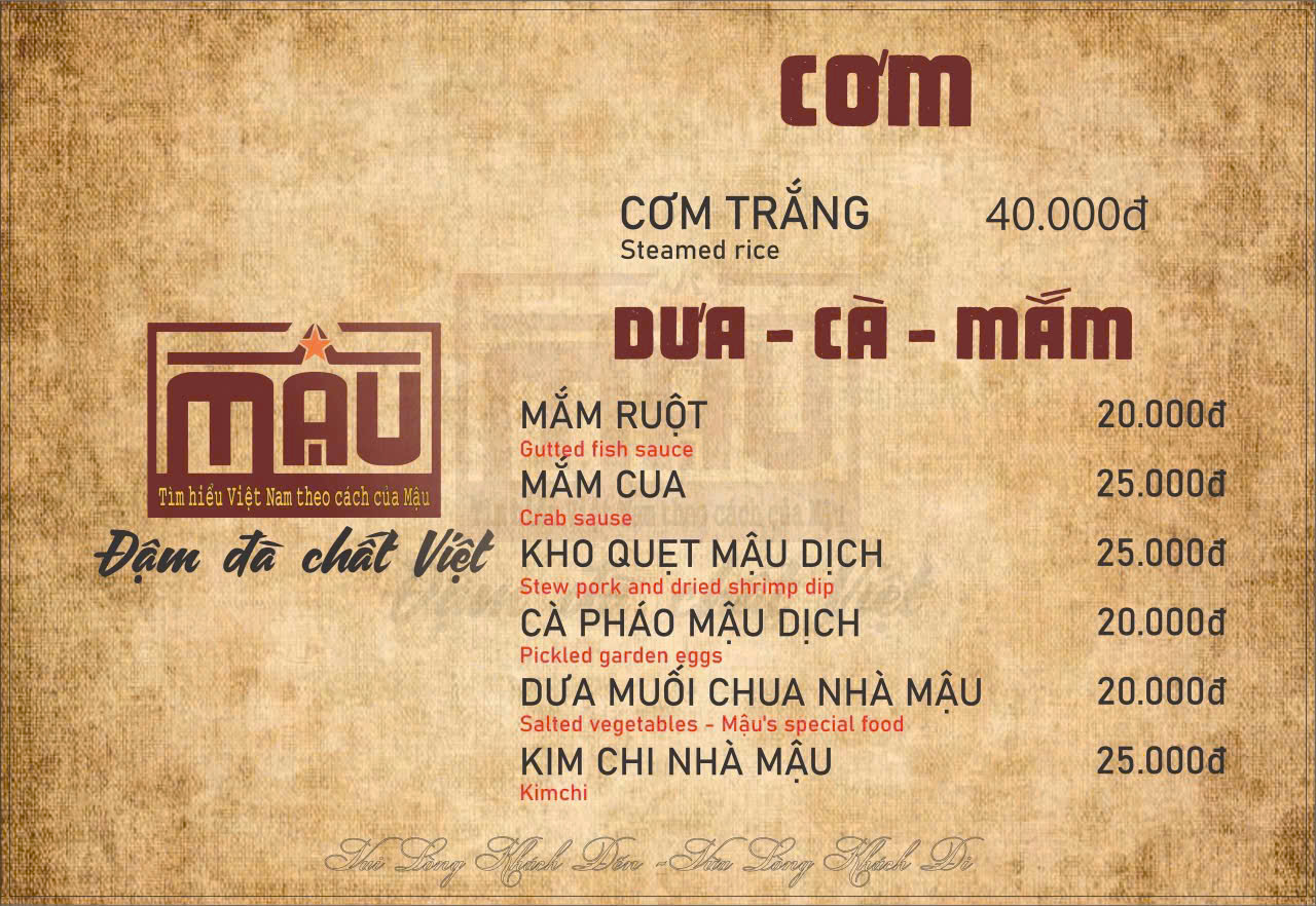 Thực đơn 2
