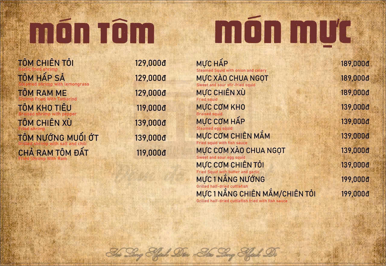 Thực đơn 5