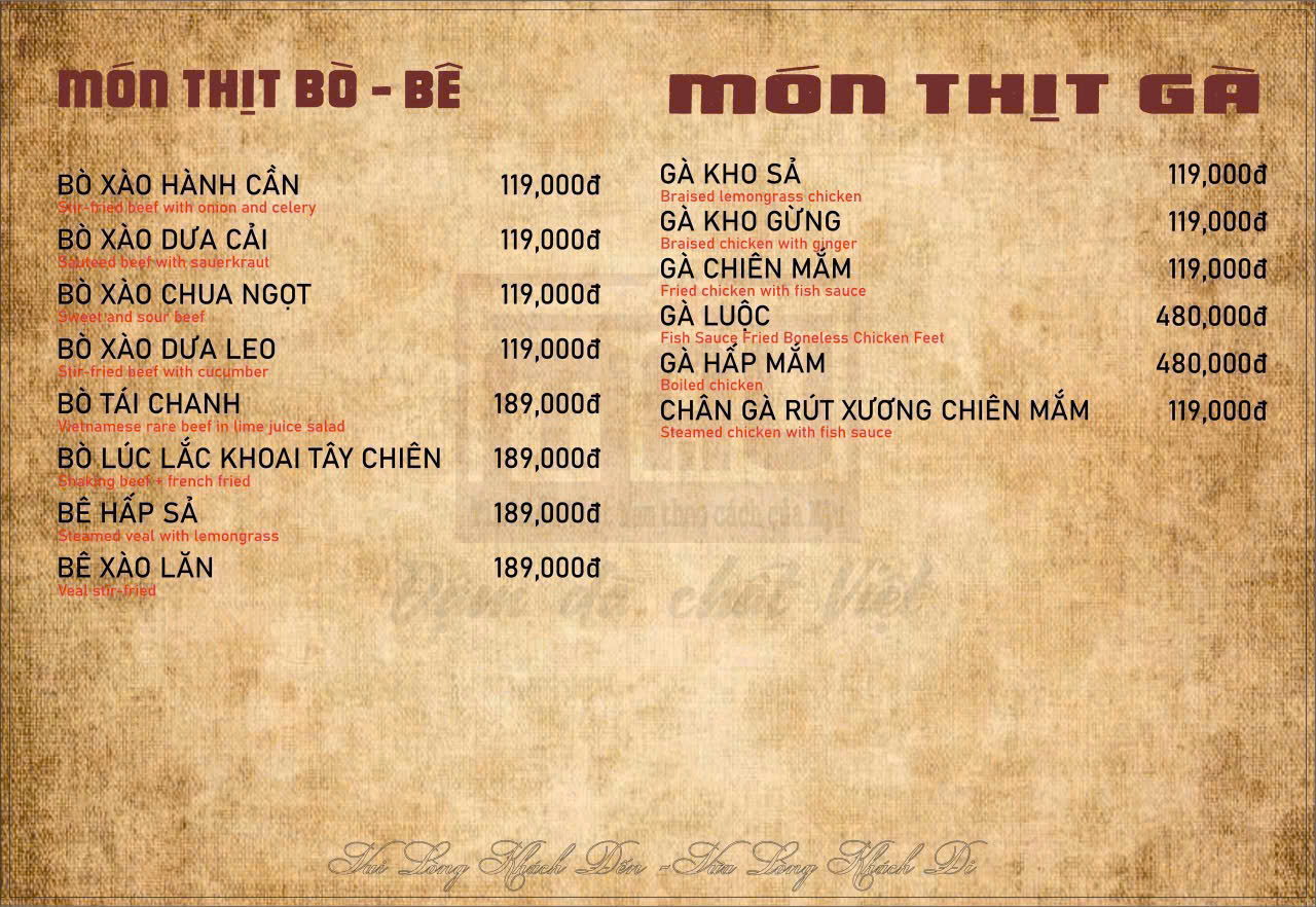 Thực đơn 6